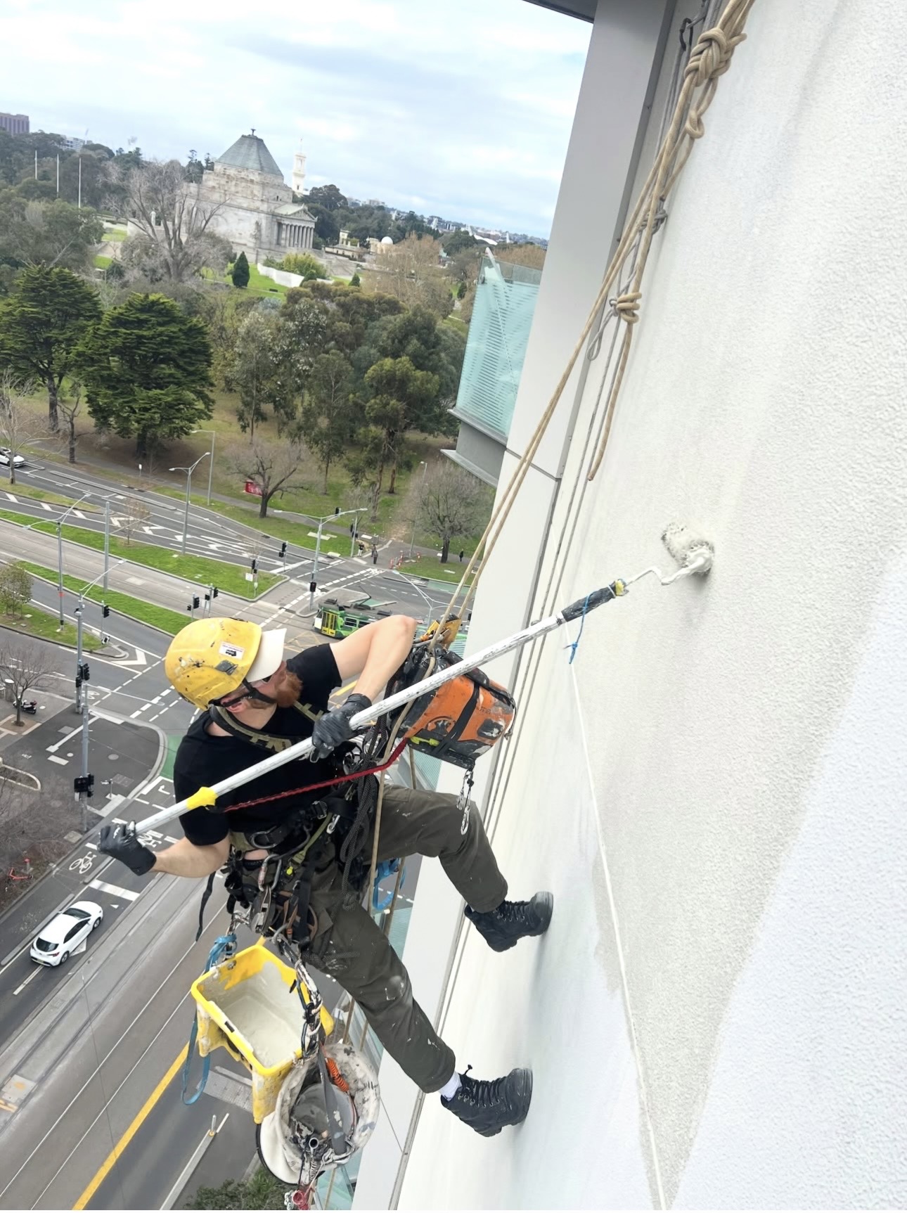 Clarke's Cleaning Service rope access exterior cleaning