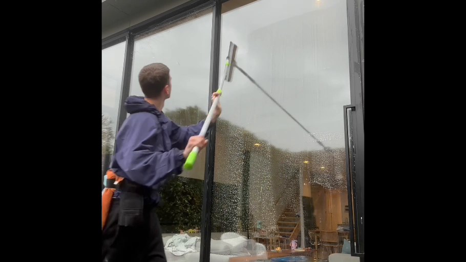 Clarke's Cleaning Service water-fed window cleaning